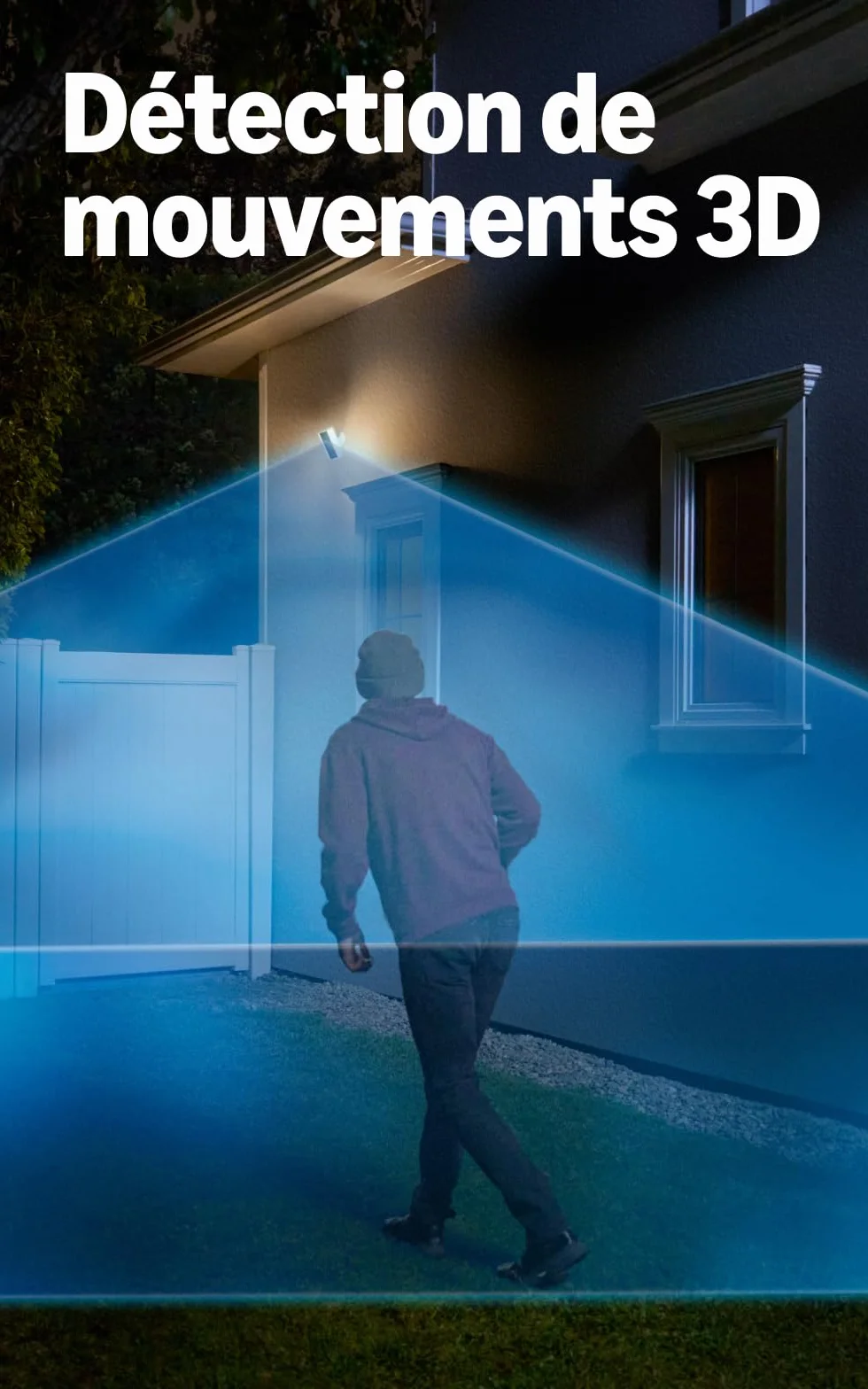Ring caméra Spotlight Pro (Spotlight Cam Pro, nouvelle génération) sur secteur | Caméra de surveillance extérieure | Retinal 4K, Zoom 10x | Essai gratuit de 30 jours de l'abonnement Ring