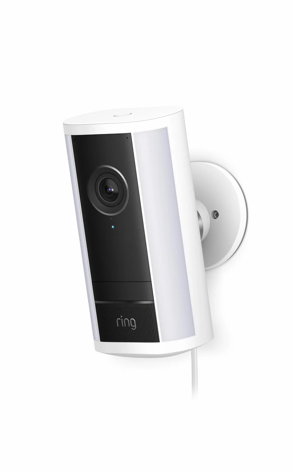 Ring caméra Spotlight Pro (Spotlight Cam Pro, nouvelle génération) sur secteur | Caméra de surveillance extérieure | Retinal 4K, Zoom 10x | Essai gratuit de 30 jours de l'abonnement Ring