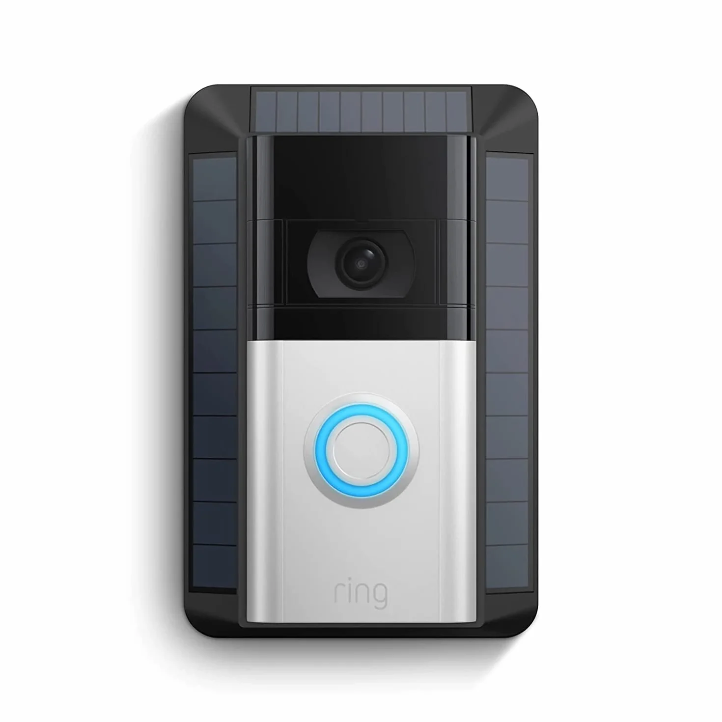Ring | Chargeur solaire (2e génération) pour sonnettes sur batterie Ring Video Doorbell 3, Ring Video Doorbell 3 Plus, Ring Video Doorbell 4, Battery Video Doorbell Plus et Battery Video Doorbell Pro