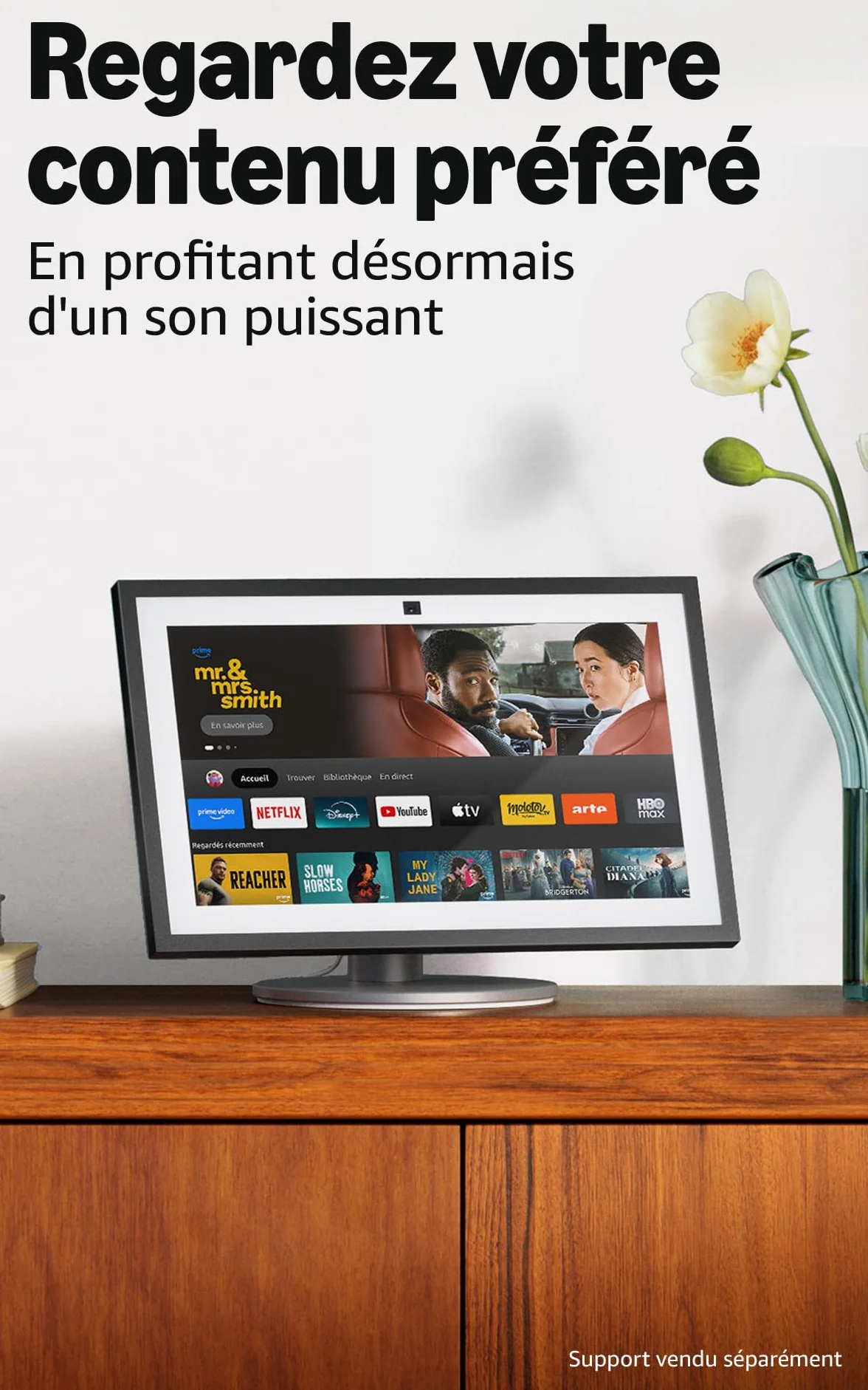 Amazon Echo Show 15 (Nouvelle génération) | Écran connecté Full HD 15,6“, Fire TV intégré et télécommande vocale Alexa, avec accès anticipé à Alexa+