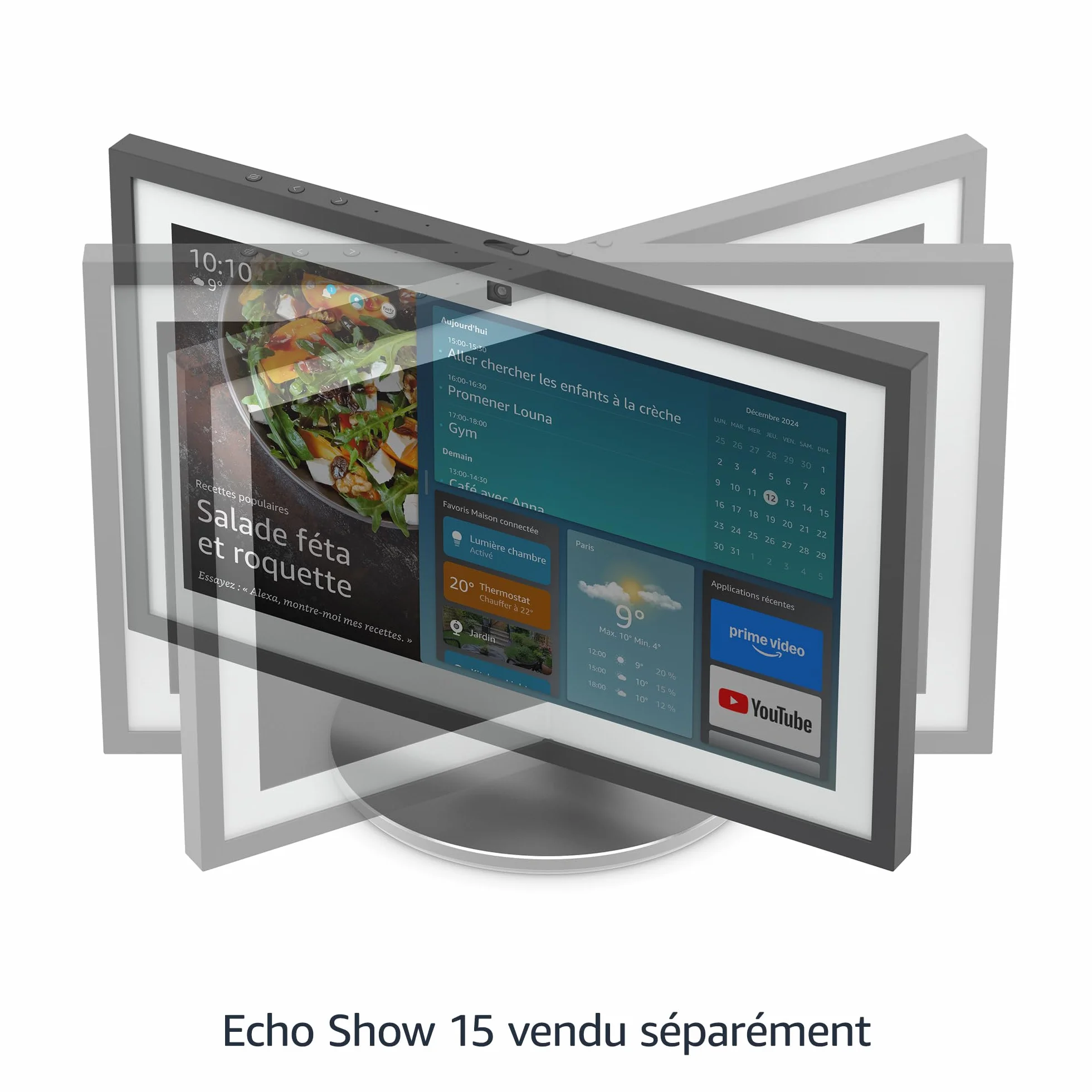 Support réglable premium Amazon pour Amazon Echo Show 15 (vendu séparément)