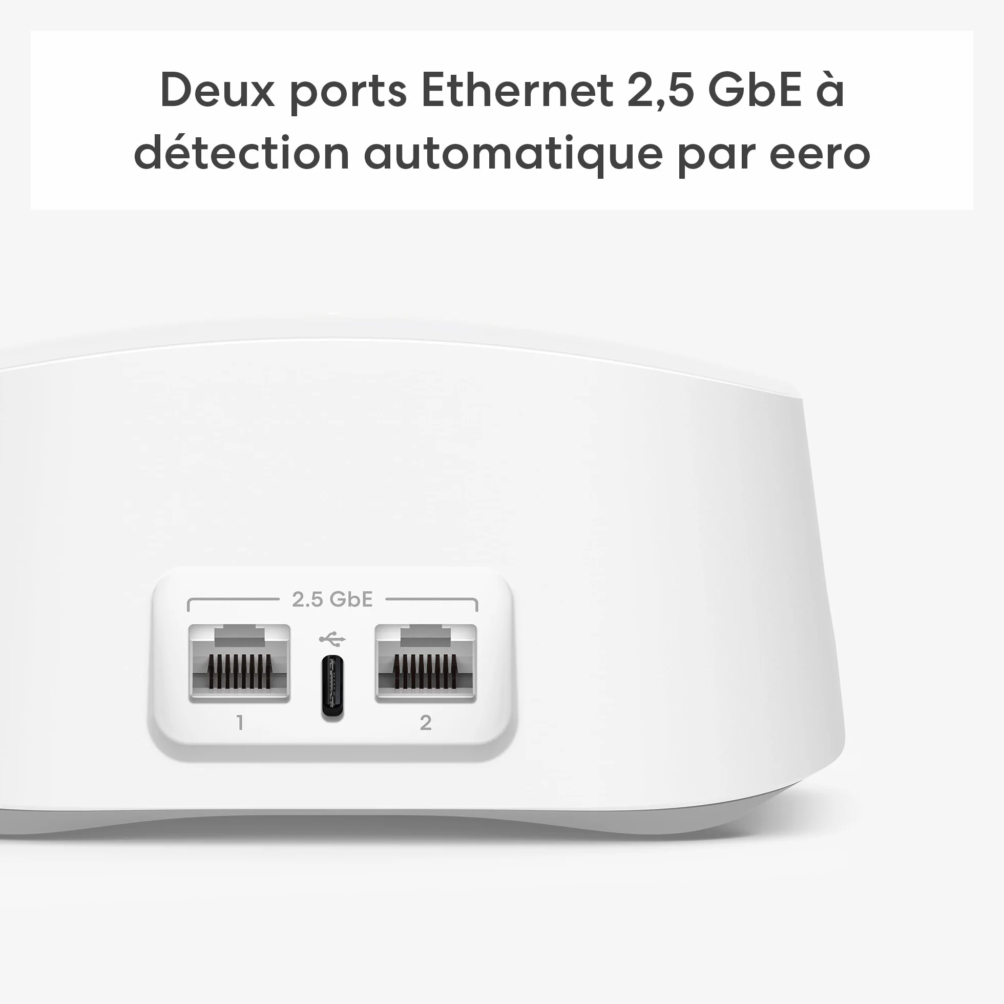 Routeur Wi-Fi 7 maillé bibande Amazon eero 7 (dernier modèle) : prise en charge des connexions Internet jusqu'à 2,5 Gb/s, couverture jusqu'à 560 m², lot de 3