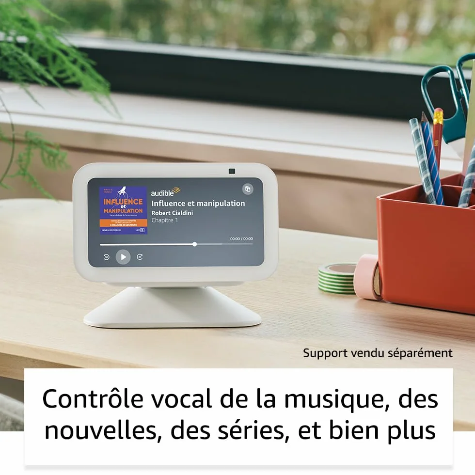 Echo Show 5 (Nouvelle génération) | Écran tactile connecté compact pour le contrôle de votre maison connectée et bien plus | Anthracite, avec accès anticipé à Alexa+