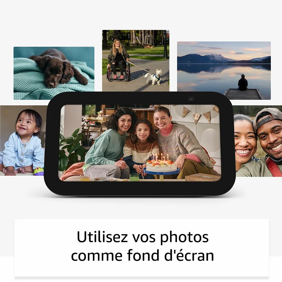 Echo Show 5 (Nouvelle génération) | Écran tactile connecté compact pour le contrôle de votre maison connectée et bien plus | Anthracite, avec accès anticipé à Alexa+