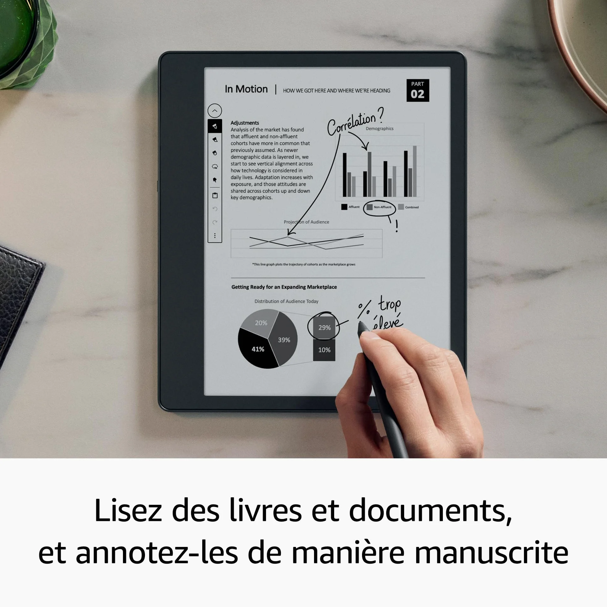 Kindle Scribe (2022) - 32 Go | Le premier Kindle et carnet de notes numérique tout-en-un, avec écran Paperwhite 10,2" de 300 ppp | Stylet premium inclus