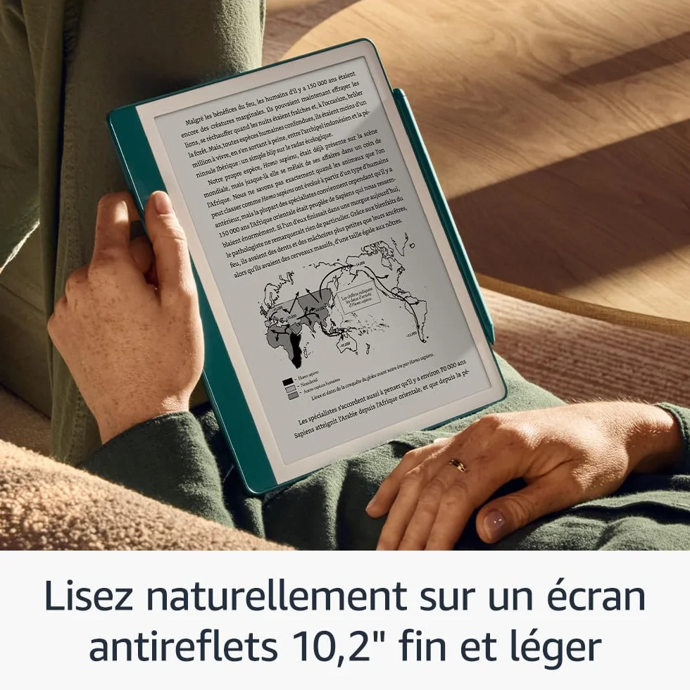 Amazon Kindle Scribe (64 Go) | Écran repensé avec bordures uniformes | Écriture dans les livres et documents | Stylet premium inclus | Gris tungstène