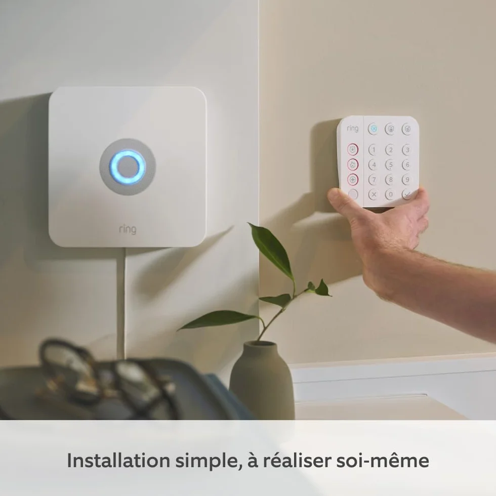 Kit Ring Alarm - S | Alarme de maison sans fil connectée, système de sécurité avec surveillance assistée en option | Sans engagement à long terme, Fonctionne avec Alexa