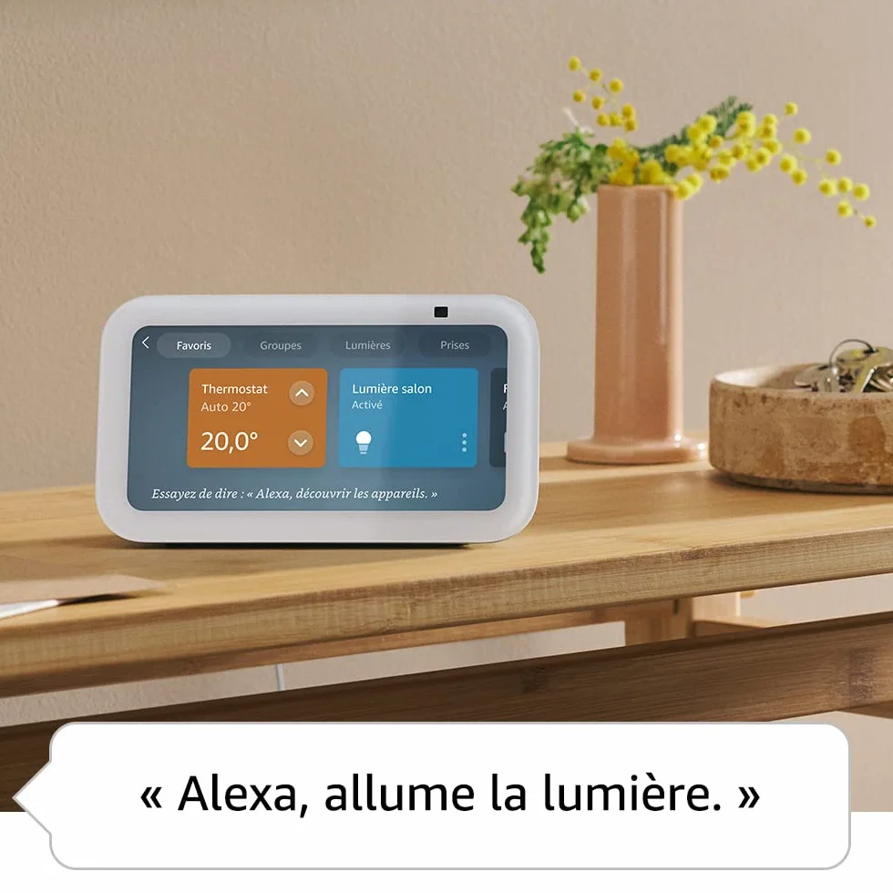 Echo Show 5 (Nouvelle génération) | Écran tactile connecté compact pour le contrôle de votre maison connectée et bien plus | Anthracite, avec accès anticipé à Alexa+
