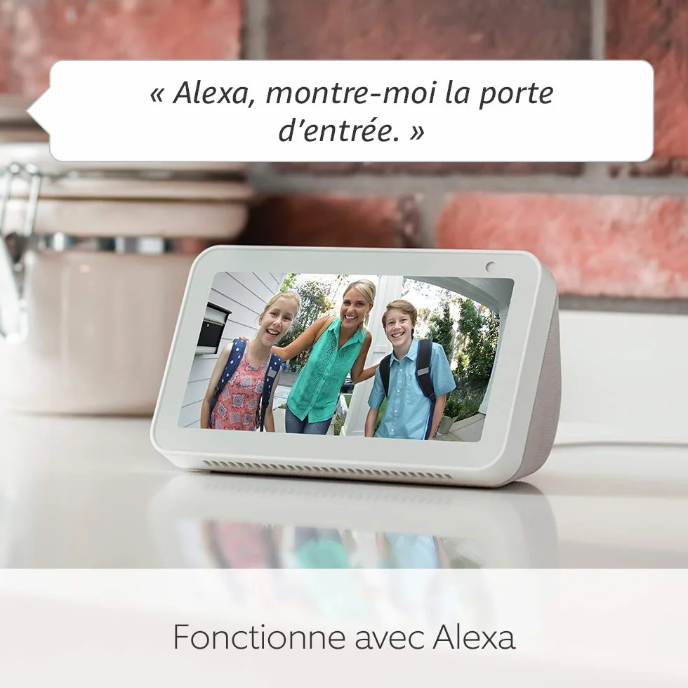 Ring Sonnette vidéo Pro filaire (anciennement Video Doorbell Pro 2) | Sonnette extérieure avec caméra, vidéo 1536p HD en plan moyen, détection de mouvements 3D, wifi | Essai Ring Home gratuit 30 j.