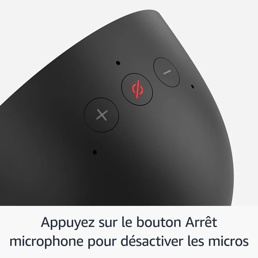 Amazon Echo Spot (Nouvelle génération) | Réveil connecté avec un son de qualité | Noir, avec accès anticipé à Alexa+