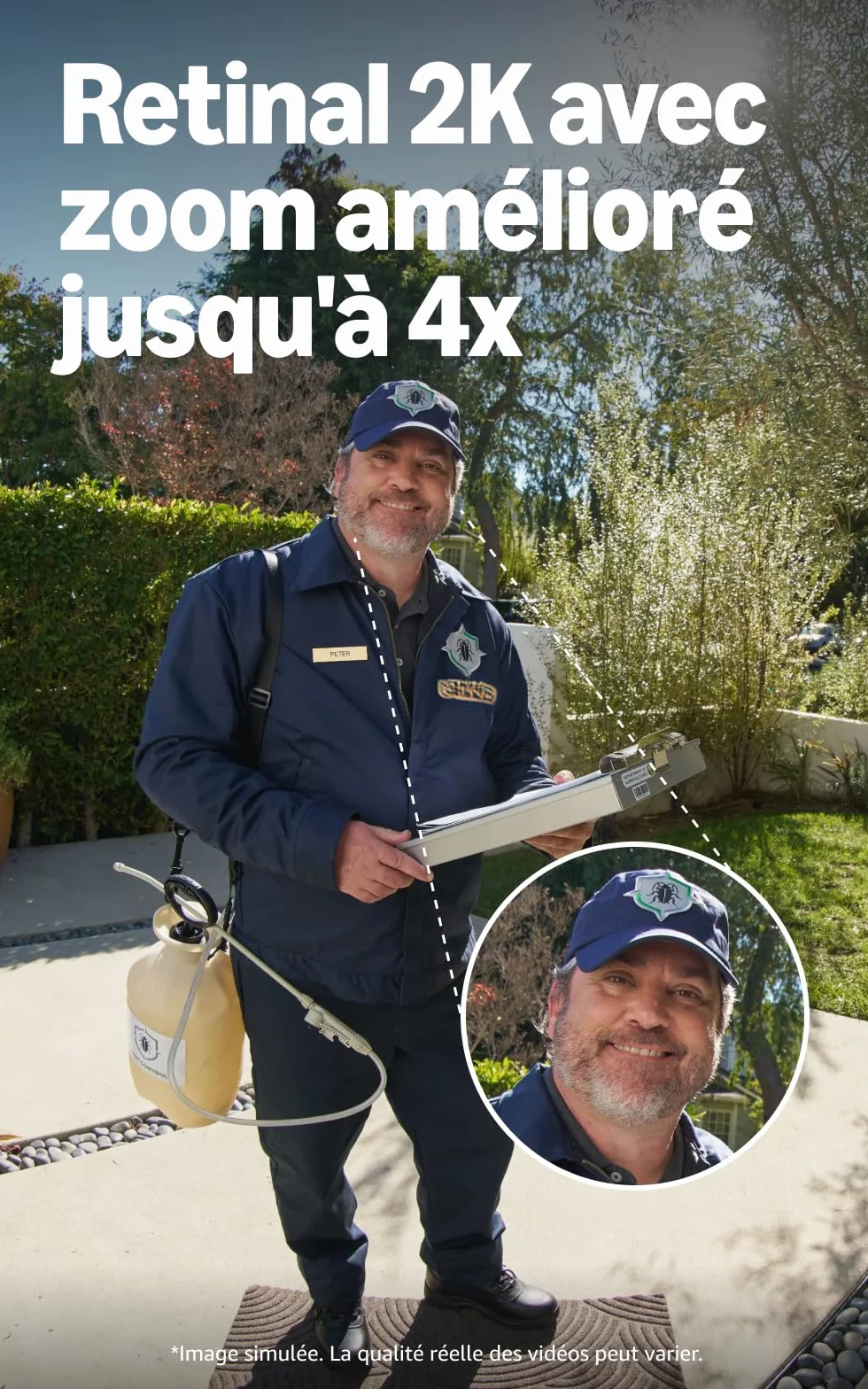 Ring Sonnette vidéo filaire (Video Doorbell Wired) (nouvelle génération) | Sonnette vidéo | Retinal 2K, zoom amélioré jusqu’à 6x | Essai gratuit de 30 jours à l’abonnement Ring