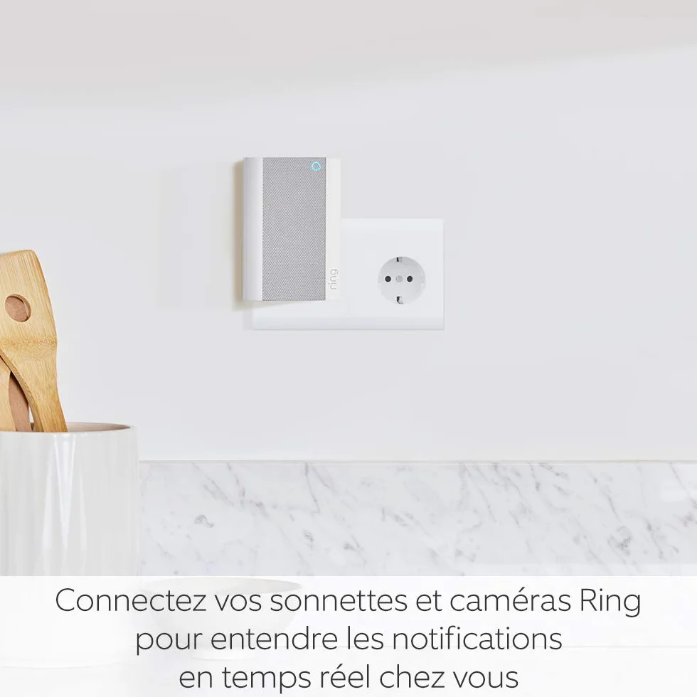 Ring Chime Pro, Blanc