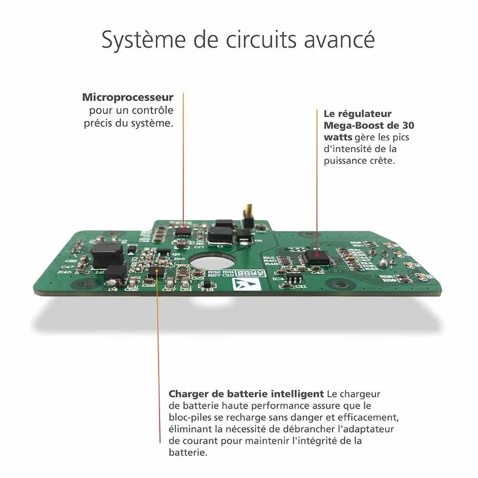 Socle avec batterie « Made for Amazon » pour Echo Dot (5e génération) Blanc