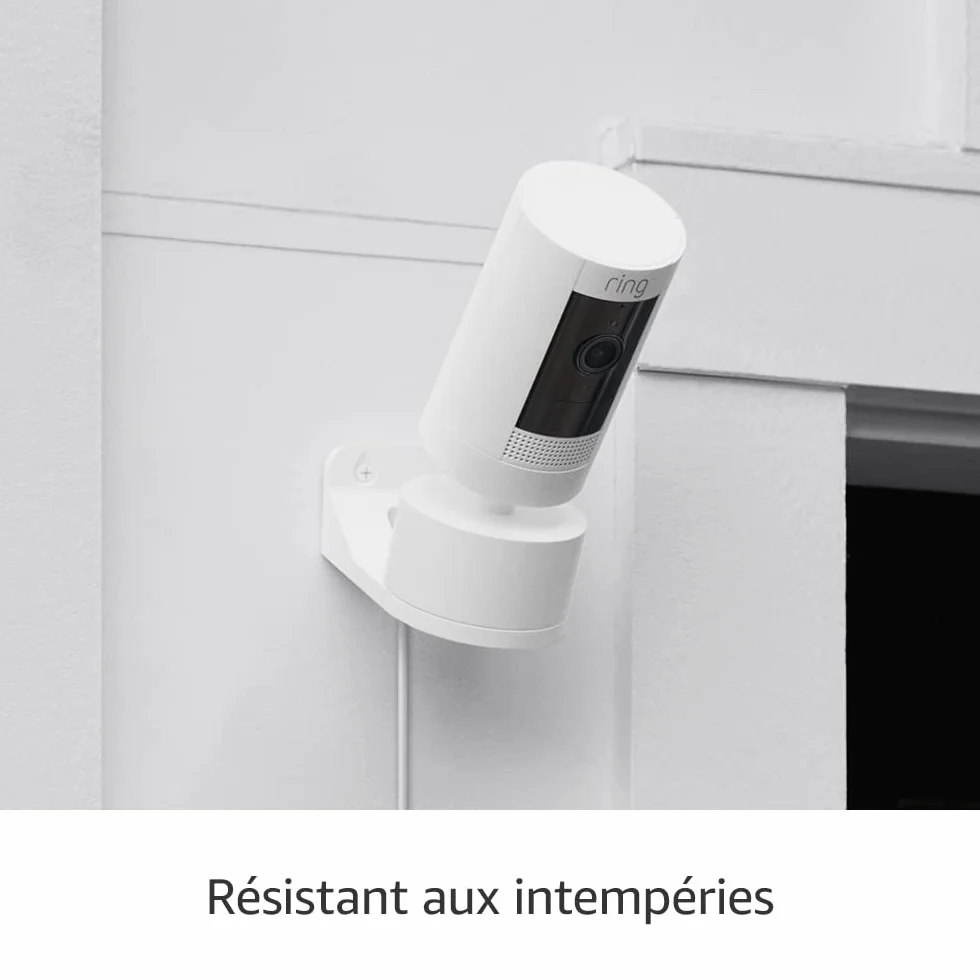 Ring Support orientable/inclinable pour Stick Up Cam Plug-In | Intérieur/extérieur (adaptateur secteur et caméra non inclus) | Blanc