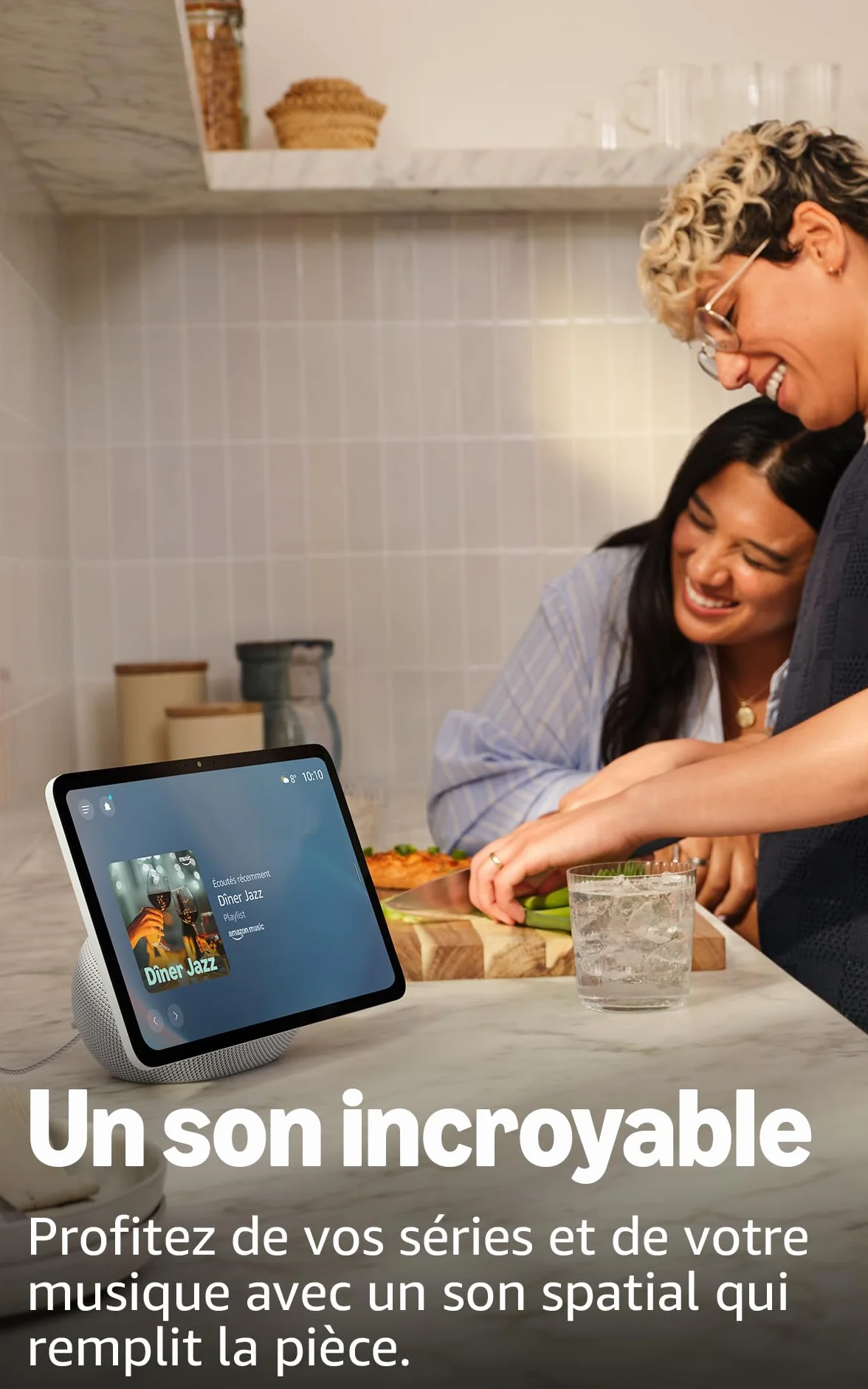 Amazon Echo Show 11 (nouvelle génération) : écran Full HD 11" aux couleurs éclatantes avec affichage plus grand et son spatial (graphite), avec accès anticipé à Alexa+