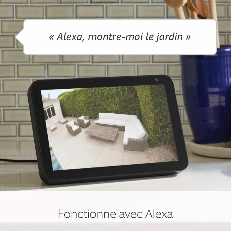 Ring caméra Floodlight Pro filaire (Floodlight Cam Wired Pro) |Vidéo 2K avec Ring Vision, détection de mouvements 3D, alternative à la vidéosurveillance | Essai gratuit de Ring Home pendant 30 jours