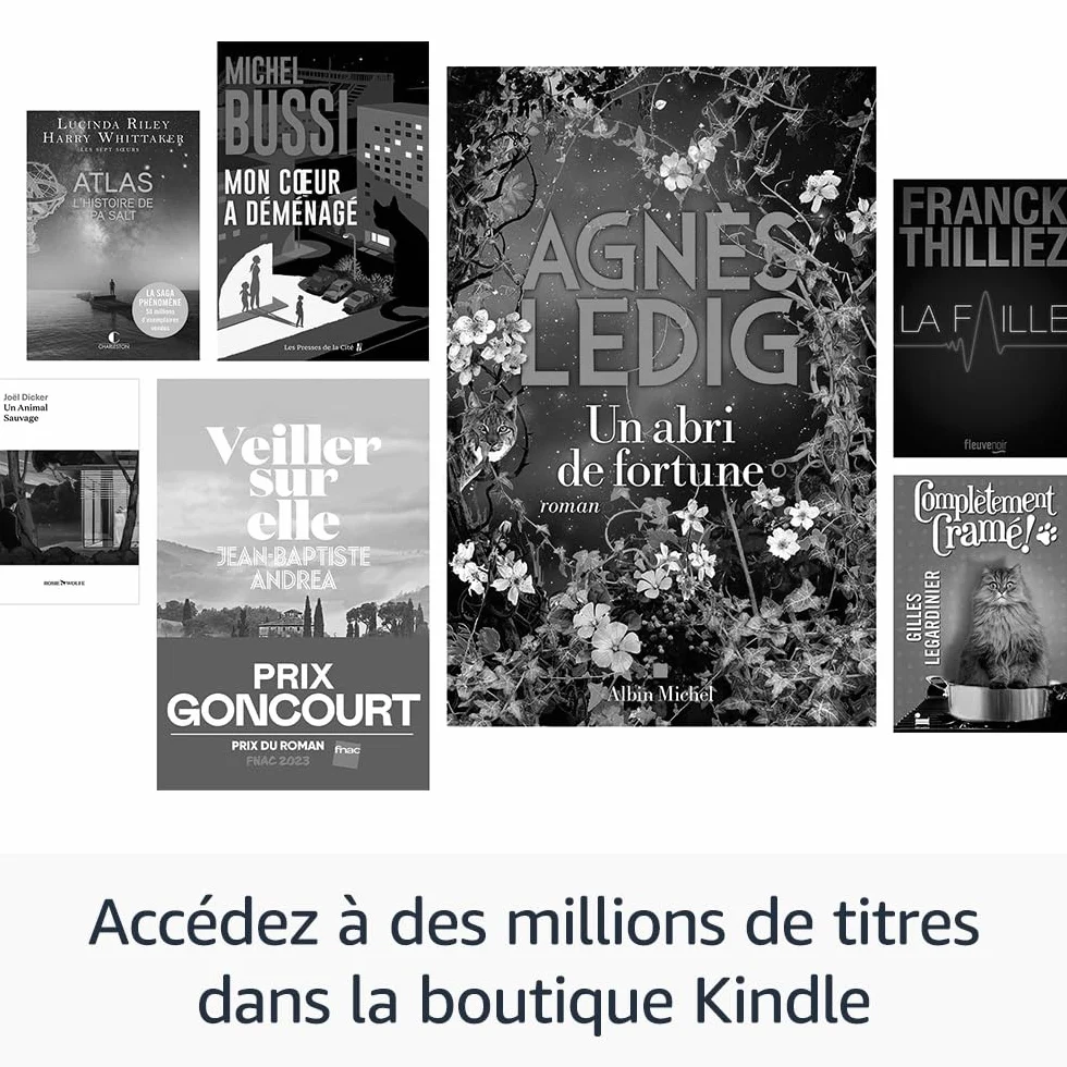 Amazon Kindle Paperwhite (Nouvelle génération) - Notre modèle le plus rapide avec un nouvel écran antireflets et une autonomie de plusieurs semaines - 16 Go - Sans publicités - Noir