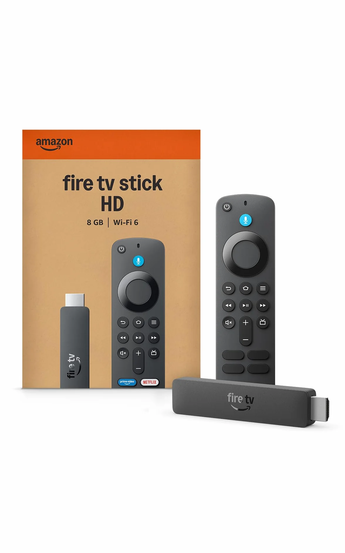 Amazon Fire TV Stick HD (nouvelle génération) : TV gratuite et en direct, télécommande vocale Alexa, alimentation via votre TV, configuration facile, trouvez vos séries plus rapidement avec Alexa+
