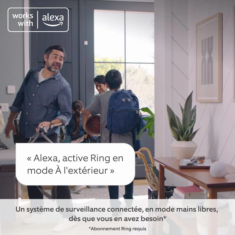 Kit Ring Alarm - S | Alarme de maison sans fil connectée, système de sécurité avec surveillance assistée en option | Sans engagement à long terme, Fonctionne avec Alexa