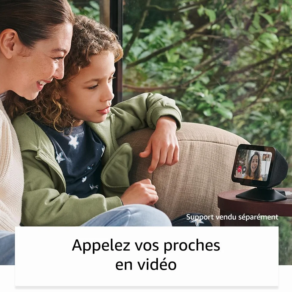 Echo Show 5 (Nouvelle génération) | Écran tactile connecté compact pour le contrôle de votre maison connectée et bien plus | Anthracite, avec accès anticipé à Alexa+