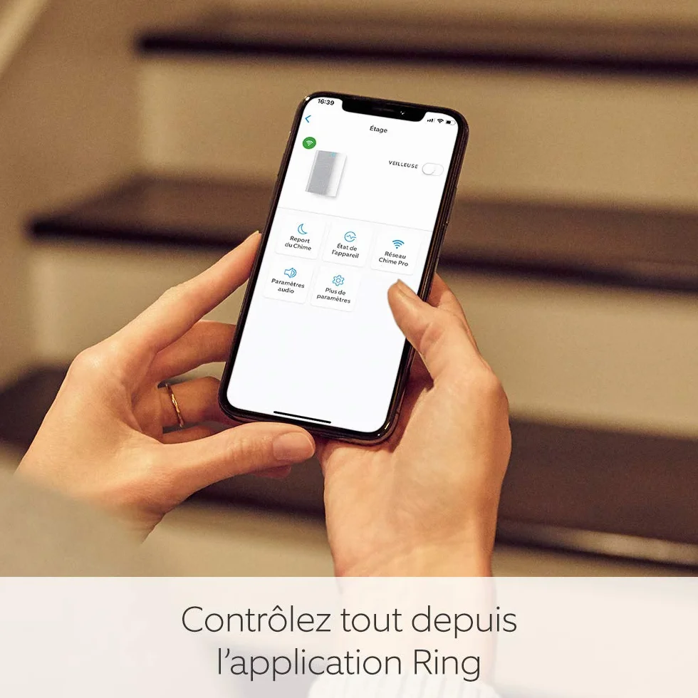 Ring Chime Pro, Blanc