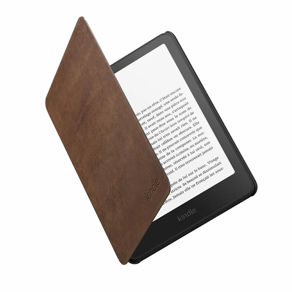 Étui pour Amazon Kindle Paperwhite et Amazon Kindle Colorsoft, pliant, léger et résistant à l'eau | Cuir premium
