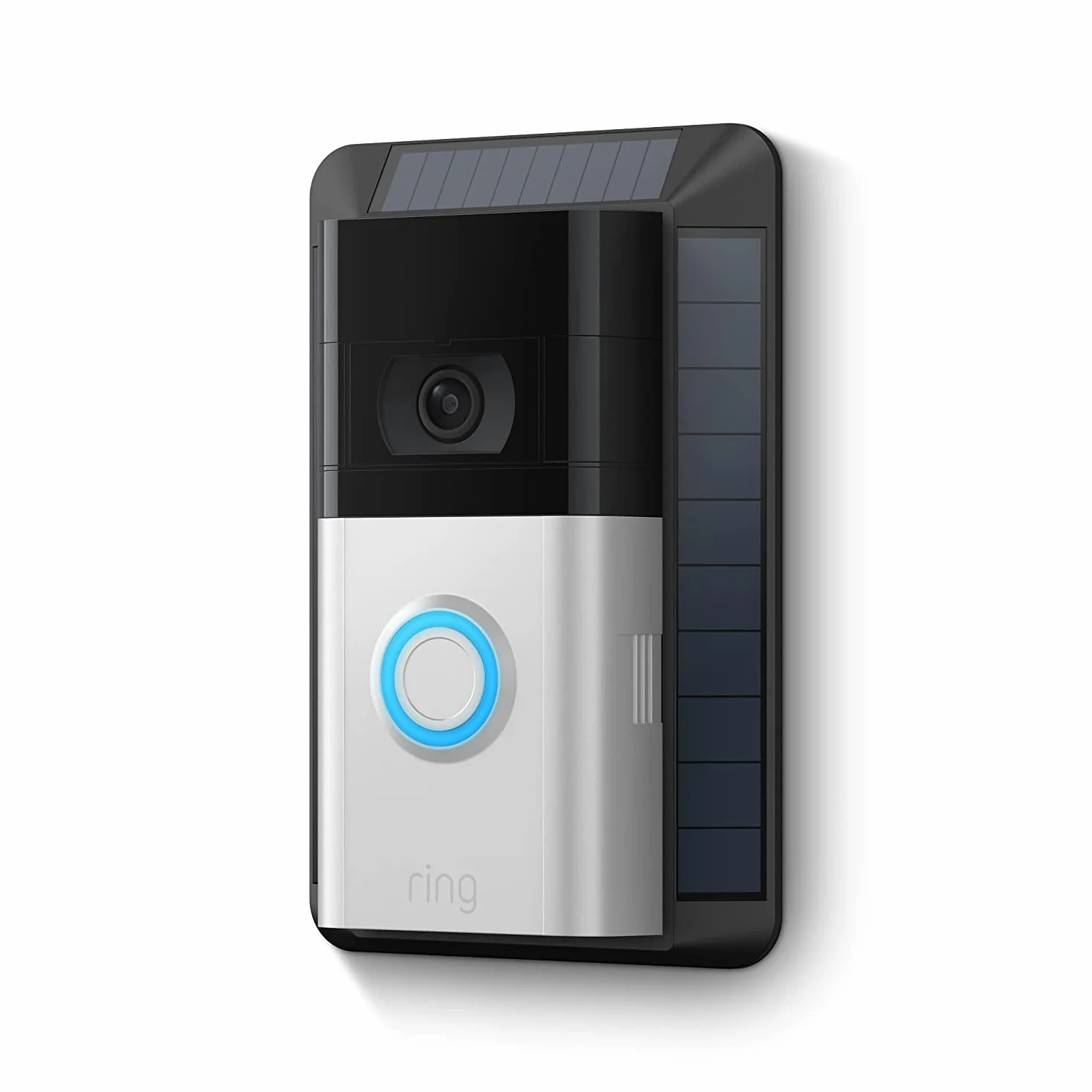 Ring | Chargeur solaire (2e génération) pour sonnettes sur batterie Ring Video Doorbell 3, Ring Video Doorbell 3 Plus, Ring Video Doorbell 4, Battery Video Doorbell Plus et Battery Video Doorbell Pro