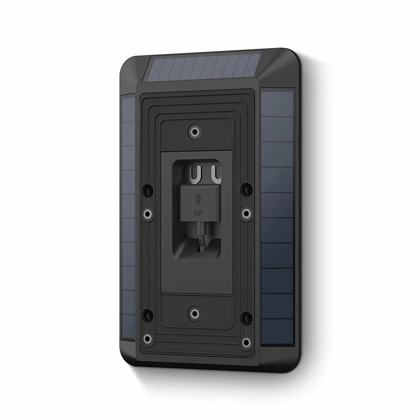 Ring | Chargeur solaire (2e génération) pour sonnettes sur batterie Ring Video Doorbell 3, Ring Video Doorbell 3 Plus, Ring Video Doorbell 4, Battery Video Doorbell Plus et Battery Video Doorbell Pro