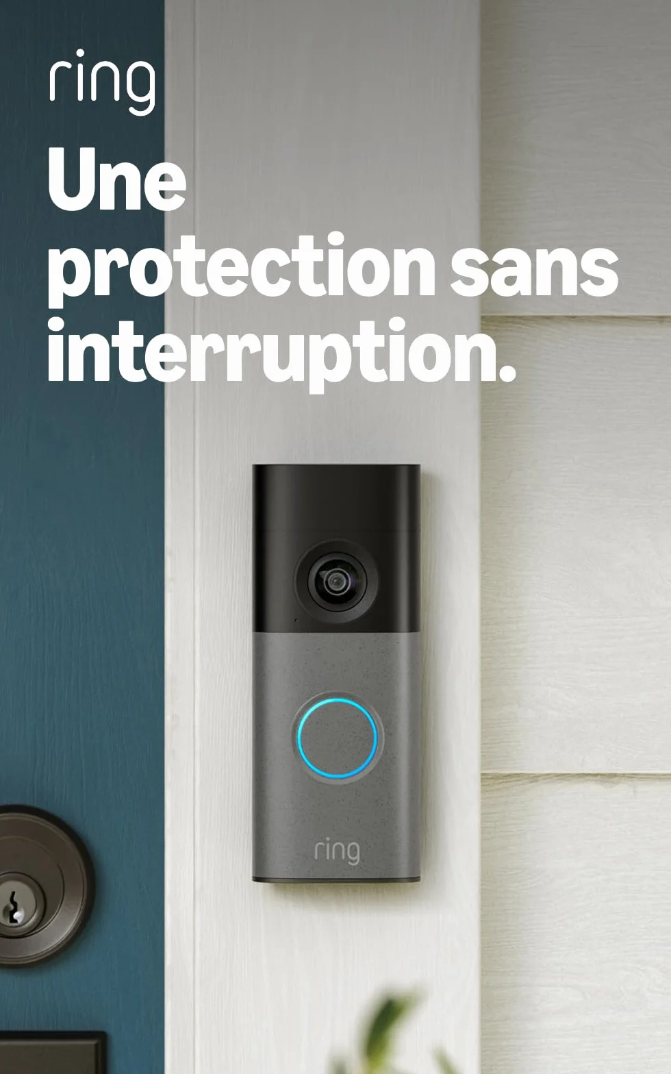 Ring Sonnette vidéo filaire (Video Doorbell Wired) (nouvelle génération) | Sonnette vidéo | Retinal 2K, zoom amélioré jusqu’à 6x | Essai gratuit de 30 jours à l’abonnement Ring