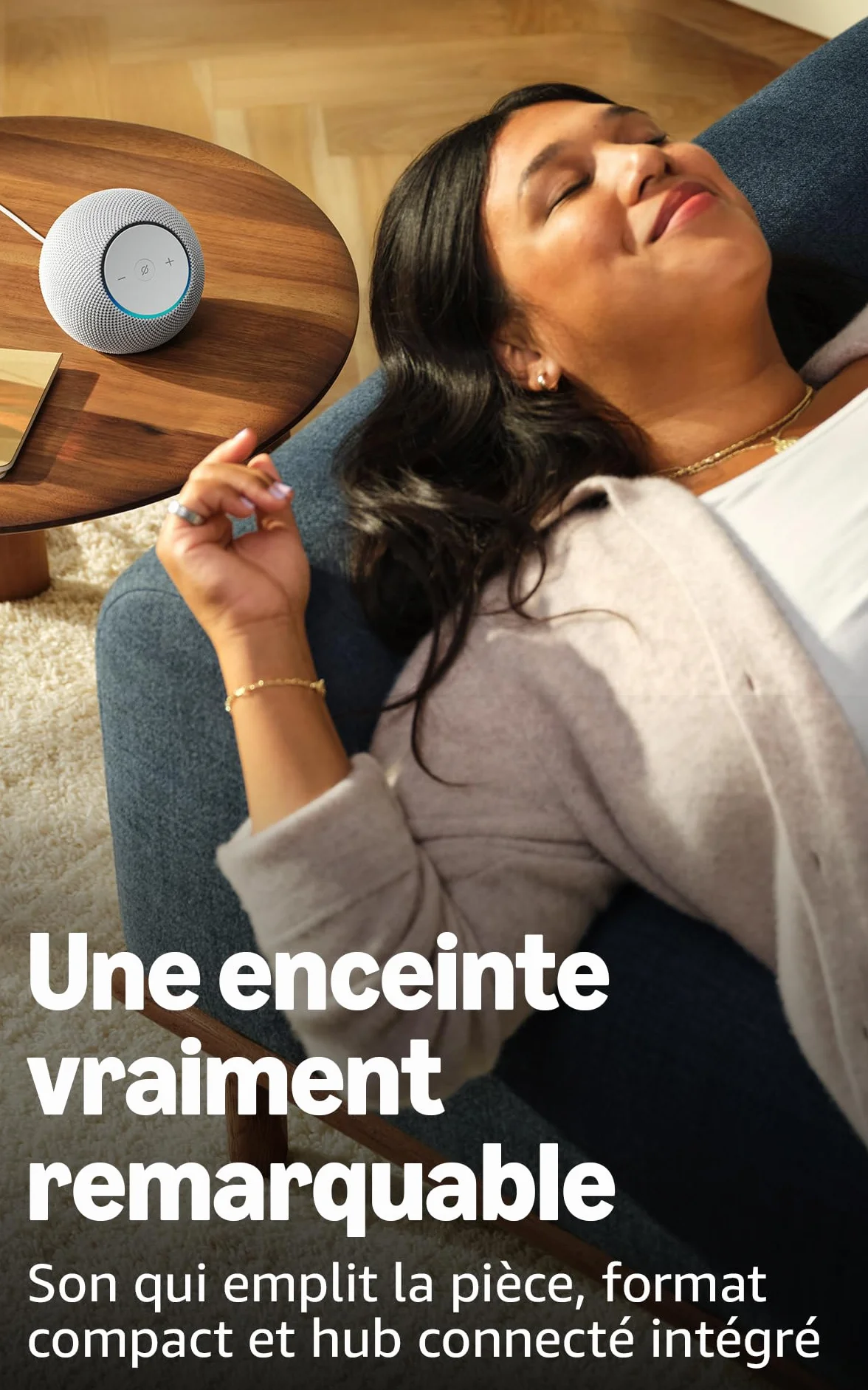 Amazon Echo Dot Max (nouvelle génération) : enceinte avec son qui emplit la pièce et hub connecté intégré, Graphite, avec accès anticipé à Alexa+