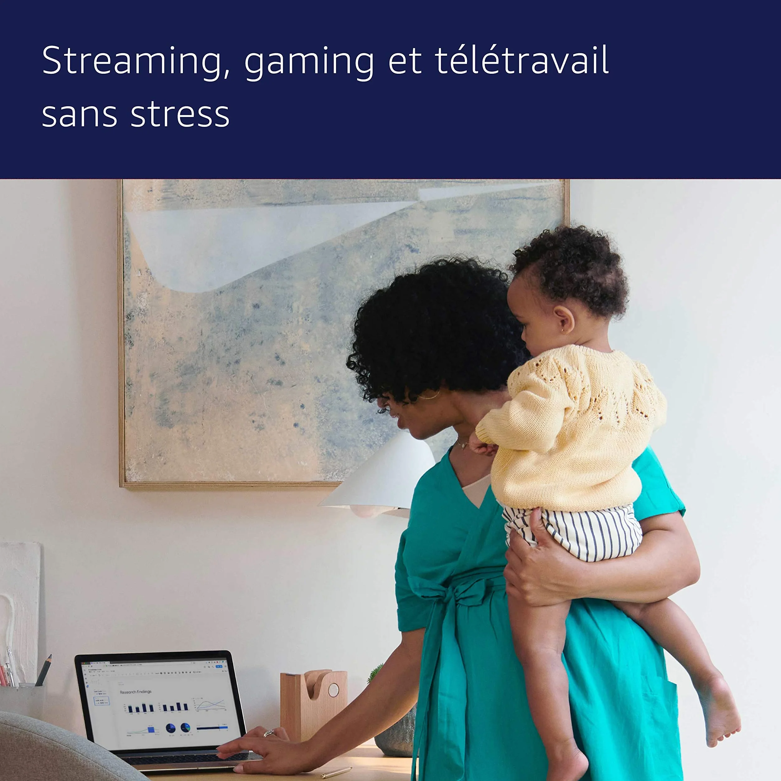 Amplificateur Wi-Fi maillé Amazon eero 6 | Couvre jusqu'à 140 m² | Possibilité de connecter plus de 75 appareils | Étend le réseau eero existant | 1 pièce | Modèle 2021