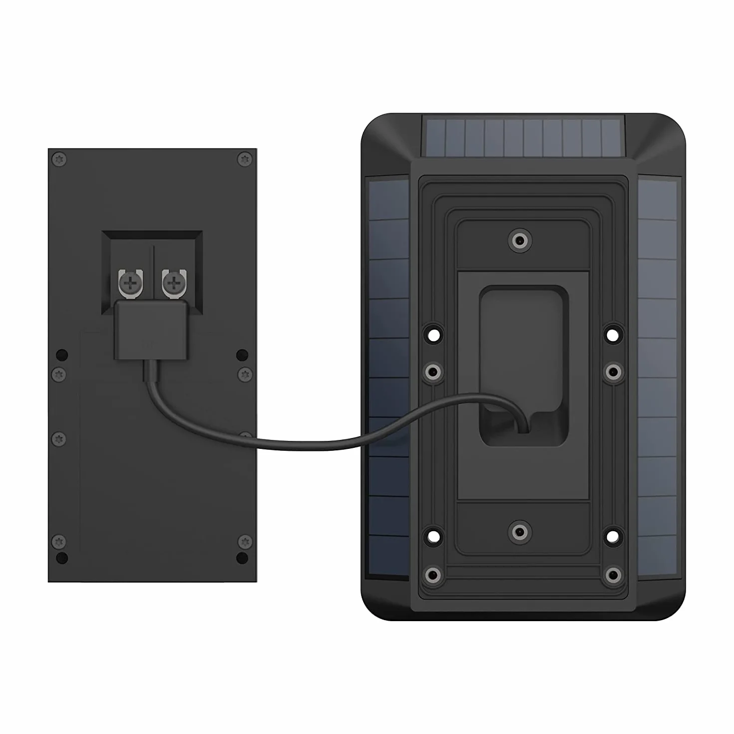 Ring | Chargeur solaire (2e génération) pour sonnettes sur batterie Ring Video Doorbell 3, Ring Video Doorbell 3 Plus, Ring Video Doorbell 4, Battery Video Doorbell Plus et Battery Video Doorbell Pro