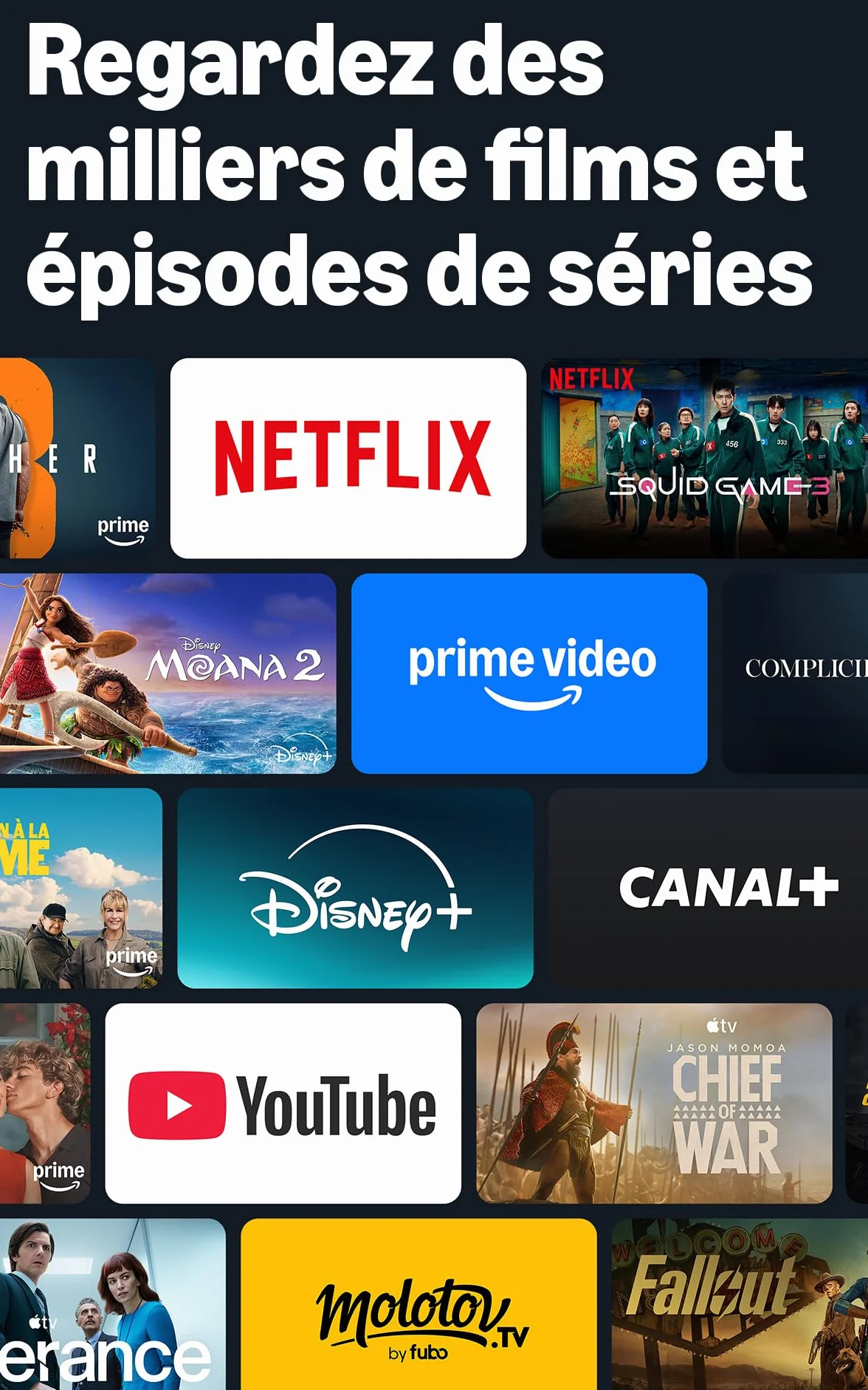 Amazon Fire TV Stick 4K Plus, avec prise en charge du Wi-Fi 6 et des technologies Dolby Vision/Atmos et HDR10+, Trouvez vos séries plus rapidement avec Alexa+