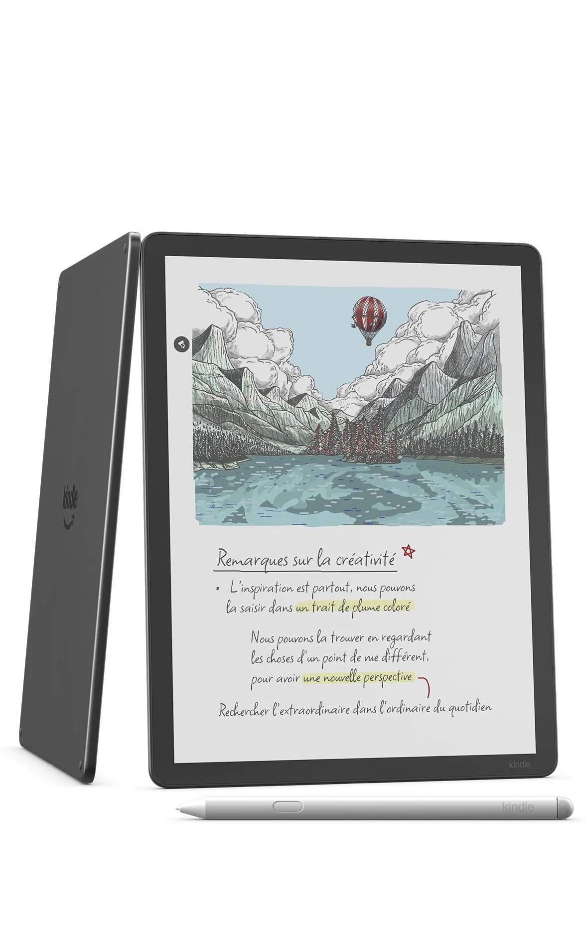 Amazon Kindle Scribe Colorsoft 64 Go (nouvelle génération) : écran couleur 11" effet papier, éclairage avant ; fin, léger, puissant ; écrivez dans le carnet, les documents et les livres (graphite)