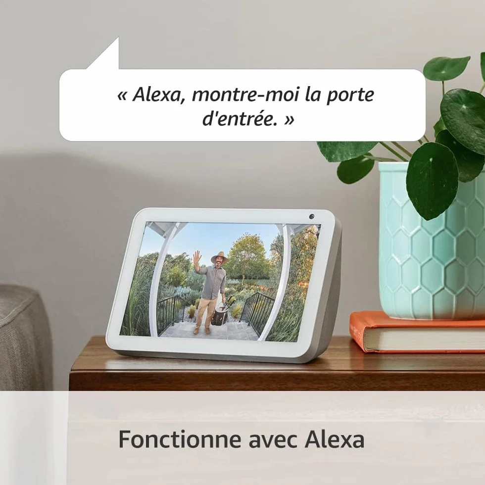 Ring sonnette vidéo Plus sans fil (Battery Video Doorbell Plus) | Caméra sonnette vidéo sans fil à installer soi-même avec vidéo HD 1536p, batterie rechargeable | Facile à installer (5 min)