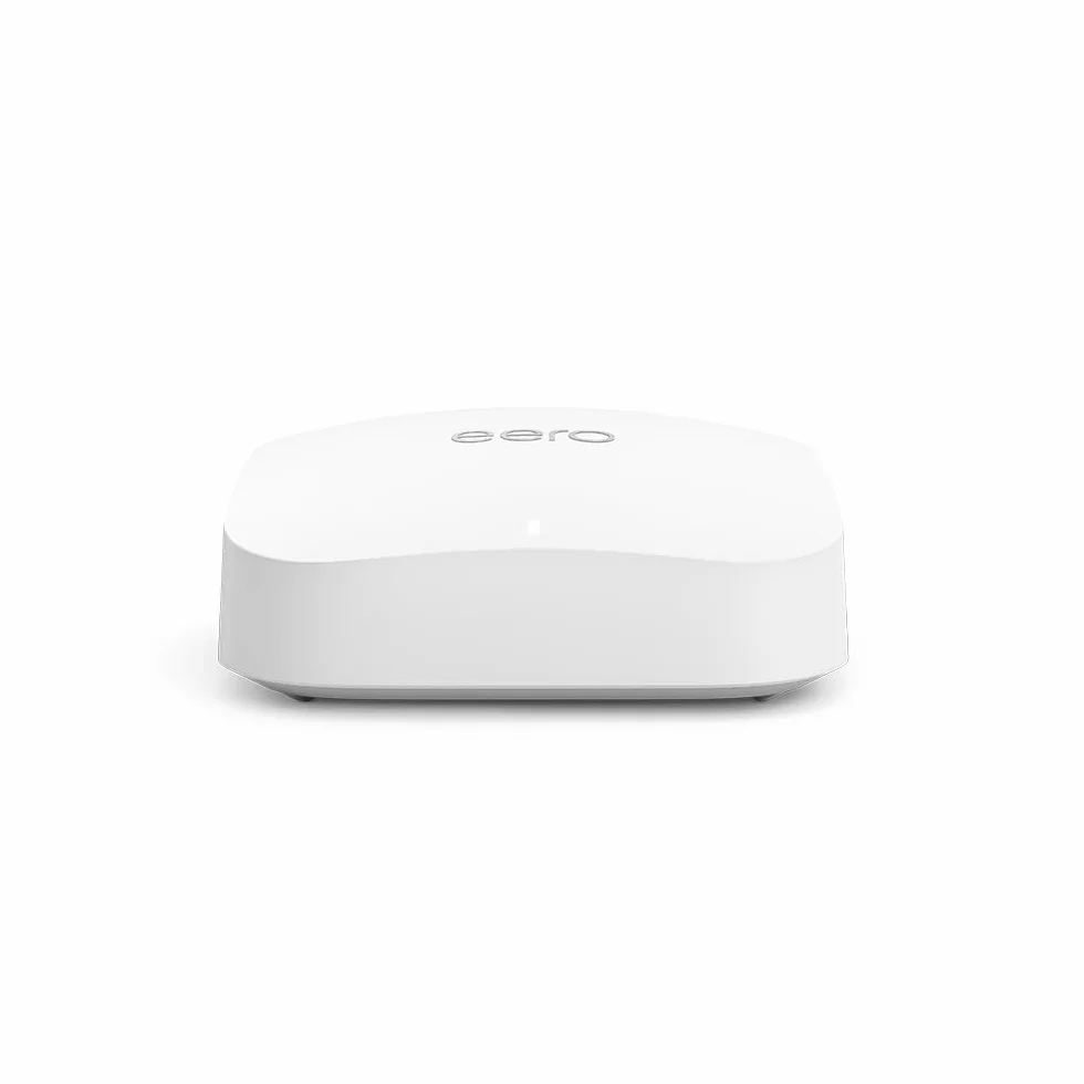 Routeur Wi-Fi maillé Amazon eero Pro 6E | Ethernet 2,5 Gb/s | Couvre jusqu'à 190 m² | Possibilité de connecter plus de 100 appareils | Idéal pour streaming, travail et gaming | 1 pièce | Modèle 2022