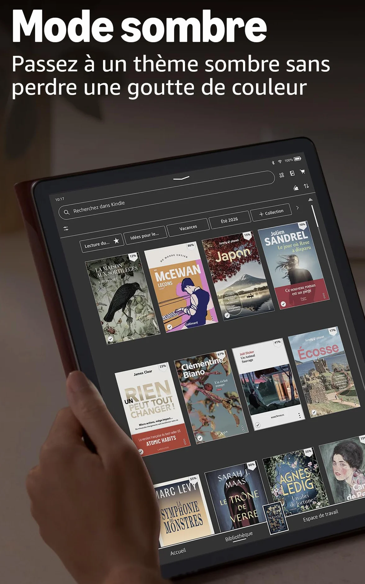 Amazon Kindle Scribe Colorsoft 64 Go (nouvelle génération) : écran couleur 11" effet papier, éclairage avant ; fin, léger, puissant ; écrivez dans le carnet, les documents et les livres (graphite)