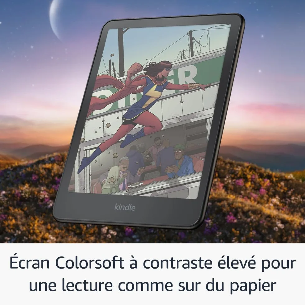 Amazon Kindle Colorsoft Signature Edition (Nouvelle génération) - Avec affichage couleur, éclairage avant à réglage automatique, charge sans fil et longue autonomie - 32 Go