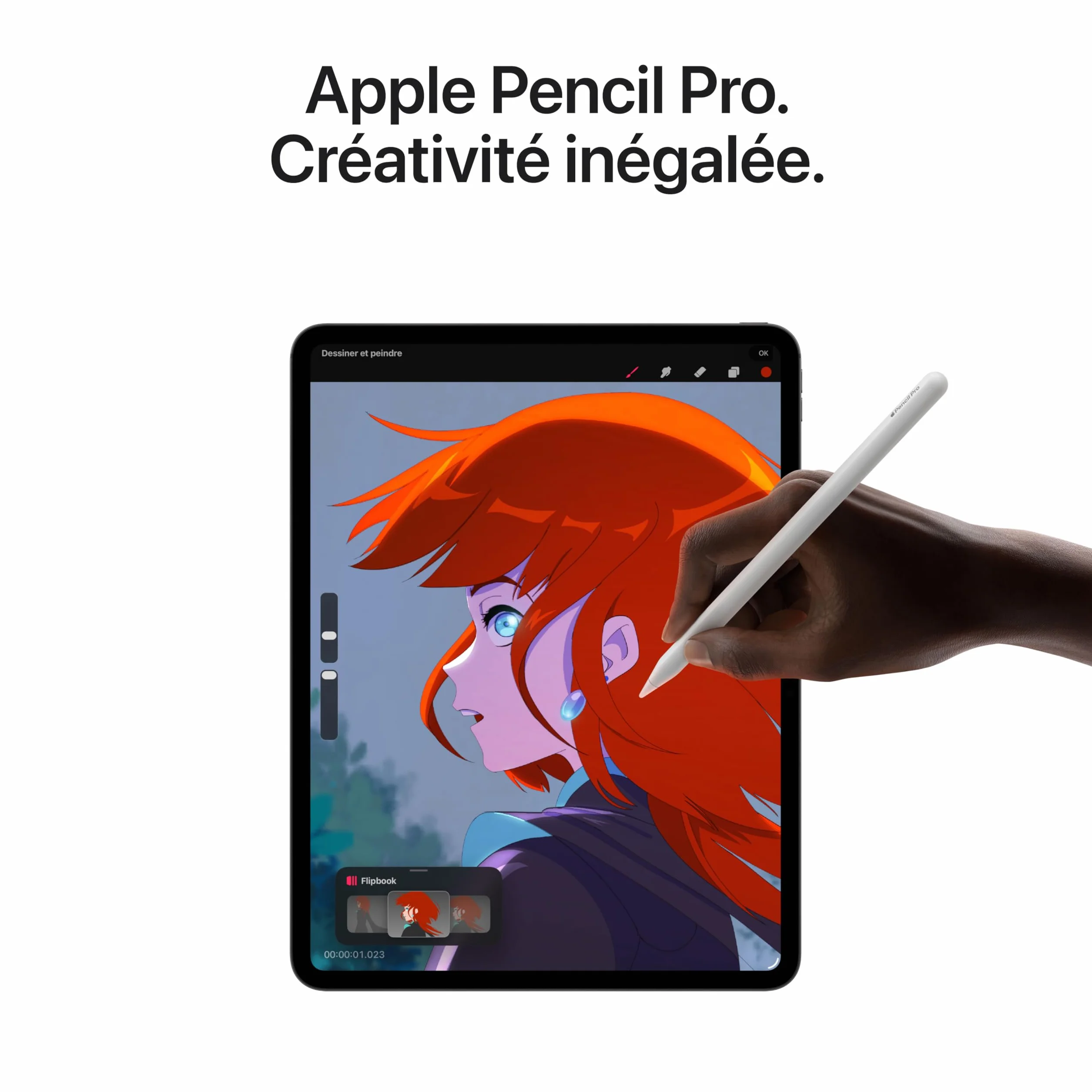 Apple iPad Pro 13 Pouces (M5) : Écran Ultra Retina XDR Verre Standard, 512 Go, Caméra Avant Horizontale 12 MP/Caméra arrière 12 MP, Wi-FI, Autonomie d’Une journée — Noir sidéral