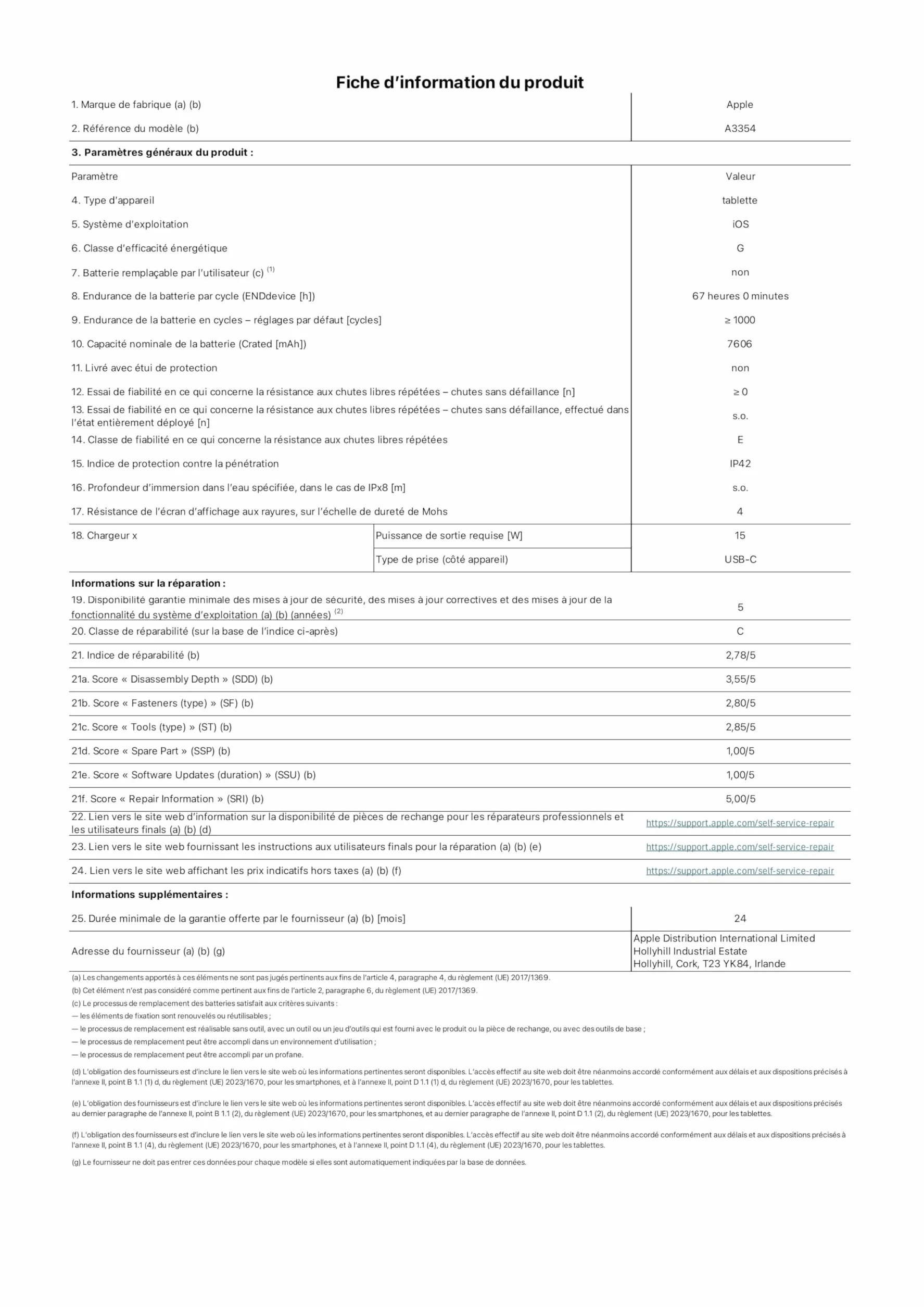 Apple iPad avec Puce A16 : Écran Liquid Retina 11 Pouces, 128 Go, Wi-FI 6, caméras Avant/arrière 12 Mpx, Touch ID, autonomie d’Une journée – Argent