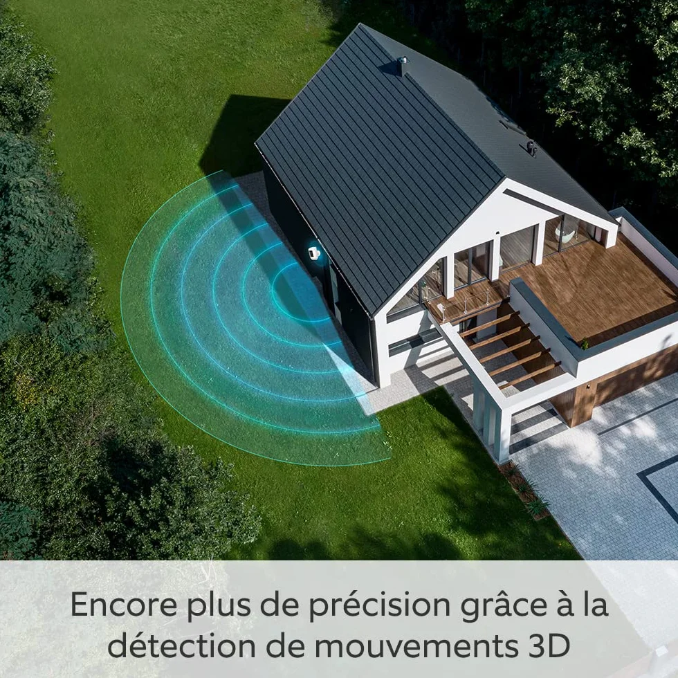 Caméra Spotlight Pro sans fil (Spotlight Cam Pro Battery) | Vidéo 2K avec Ring Vision, détection de mouvements 3D, à installer soi-même | Essai gratuit de l'abonnement Ring Home pendant 30 jours
