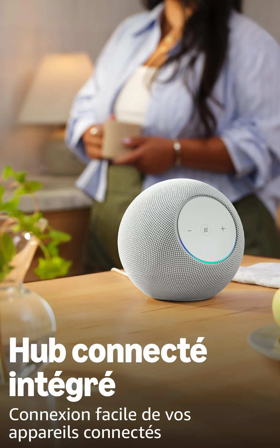 Amazon Echo Studio (nouvelle génération) : format compact, audio 3D immersif et Dolby Atmos (graphite), avec accès anticipé à Alexa+