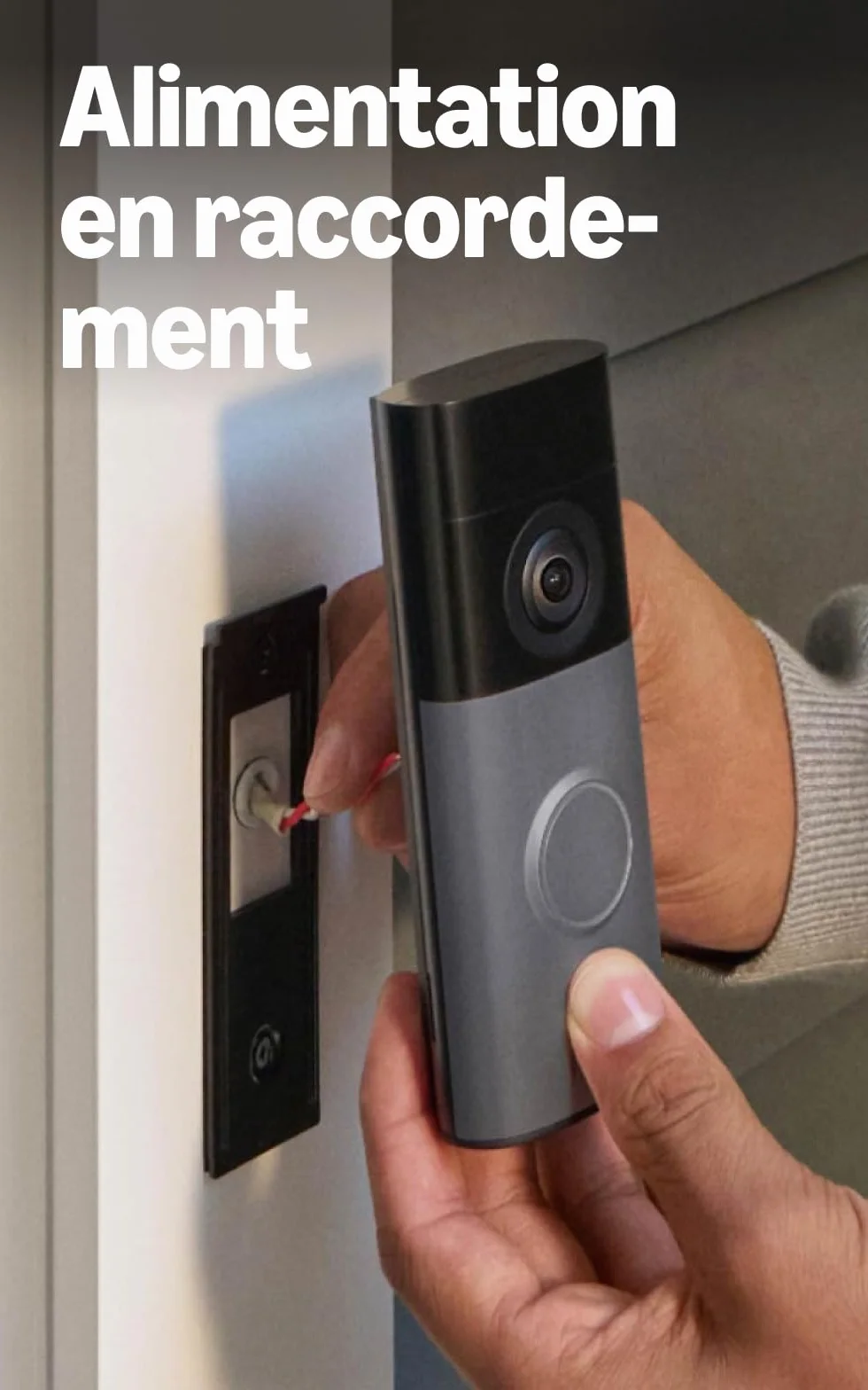 Ring Sonnette vidéo filaire (Video Doorbell Wired) (nouvelle génération) | Sonnette vidéo | Retinal 2K, zoom amélioré jusqu’à 6x | Essai gratuit de 30 jours à l’abonnement Ring