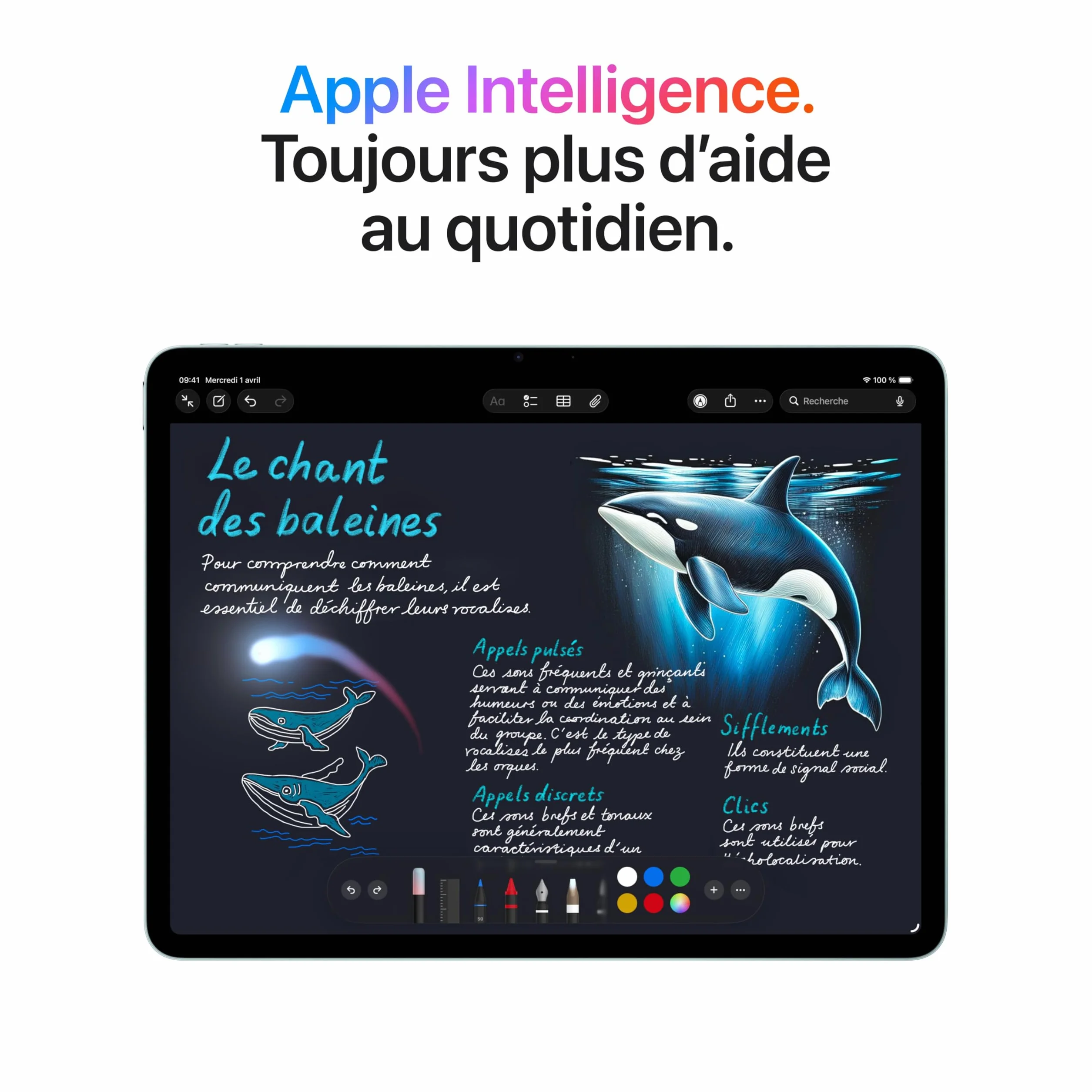 Apple iPad Air 11 Pouces (M4) : Écran Liquid Retina, 128 Go, Caméras Avant/arrière 12 MP, Wi‑FI 7 avec Apple N1, Touch ID, Autonomie d’Une journée – Gris sidéral
