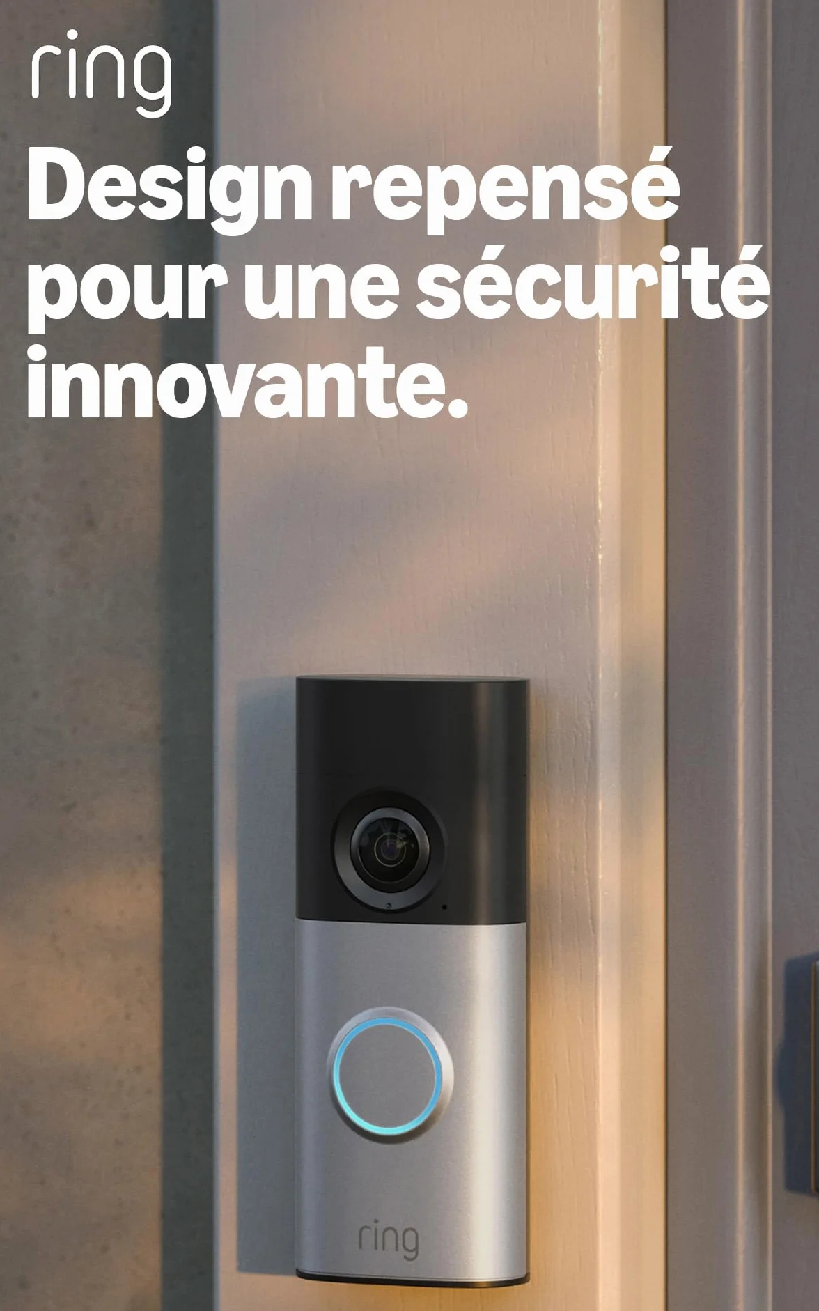 Ring sonnette vidéo Plus filaire (Wired Video Doorbell Plus, nouvelle génération) | Sonnette vidéo | Retinal 2K | Large champ de vision | Essai gratuit de 30 jours de l'abonnement Ring