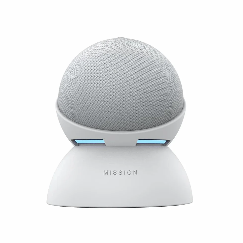 Socle avec batterie « Made for Amazon » pour Echo Dot (5e génération) Blanc