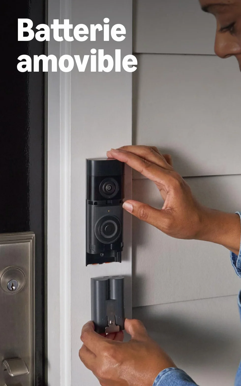 Ring sonnette vidéo Plus sans fil (Battery Video Doorbell Plus) (nouvelle génération) | Retinal 4K | Zoom x6 | Batterie rechargeable amovible | Essai gratuit de 30 jours à l’abonnement Ring