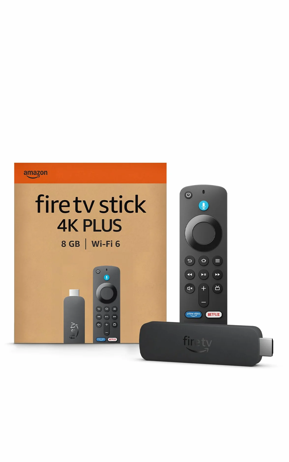 Amazon Fire TV Stick 4K Plus, avec prise en charge du Wi-Fi 6 et des technologies Dolby Vision/Atmos et HDR10+, Trouvez vos séries plus rapidement avec Alexa+