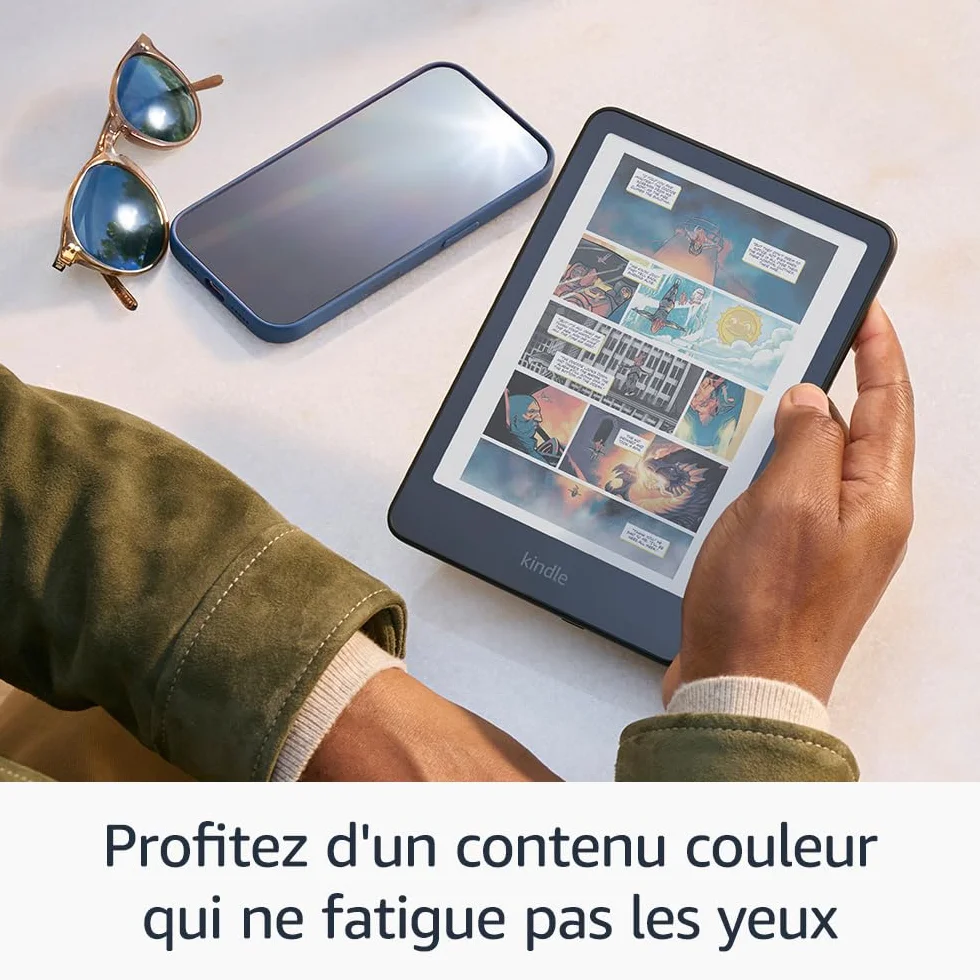 Amazon Kindle Colorsoft (Nouvelle génération) - avec écran couleur et éclairage chaud réglable - 16 Go