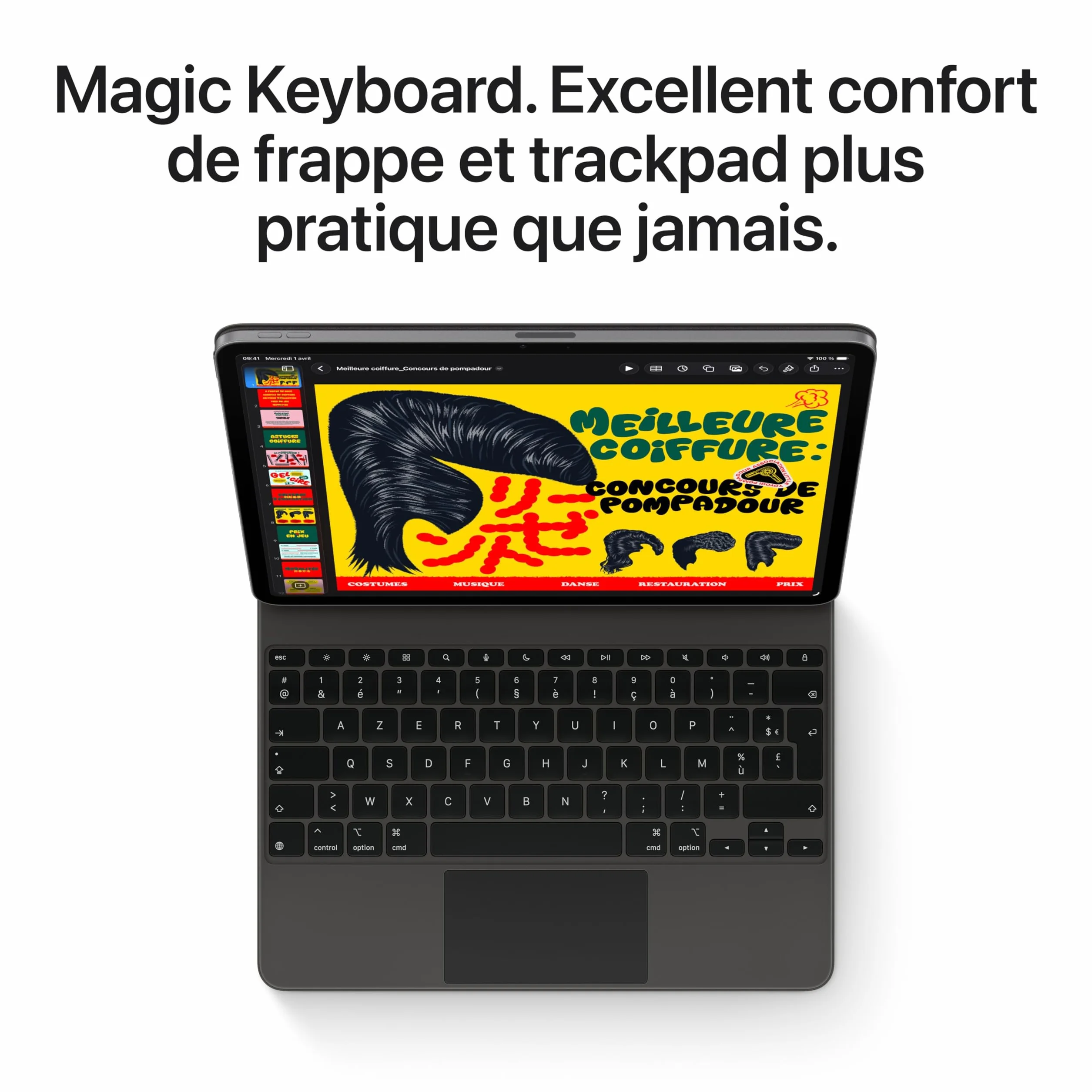 Apple iPad Air 11 Pouces (M4) : Écran Liquid Retina, 128 Go, Caméras Avant/arrière 12 MP, Wi‑FI 7 avec Apple N1, Touch ID, Autonomie d’Une journée – Gris sidéral